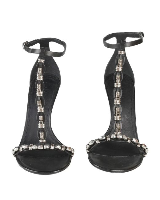 Isabel Marant Black Minimalist Round-Toe Comfortable Sandals