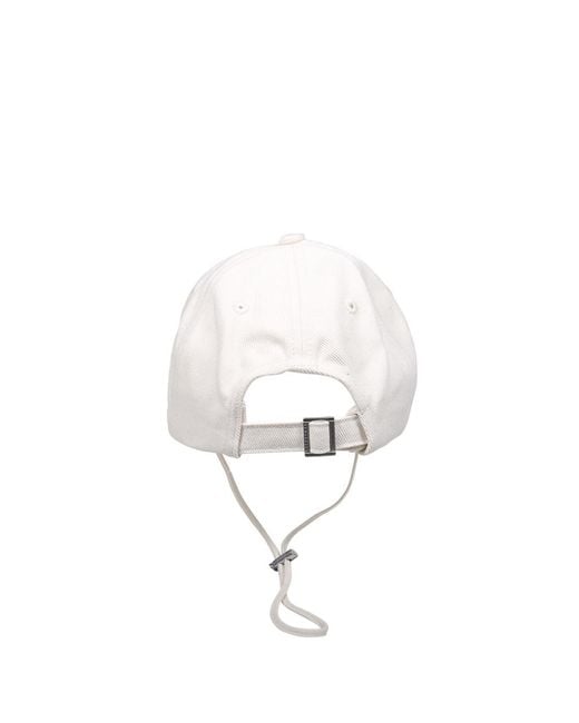 Jacquemus White The Artichaut Curved Peak Cap for men
