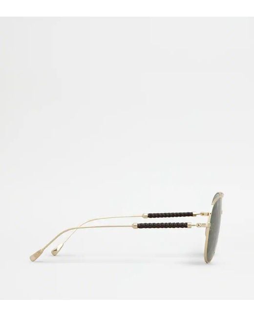 Tod's Green Full-Rim Sunglasses for men