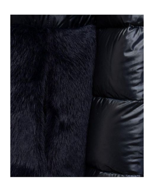 Herno Blue High-Neck Padded Down Jacket