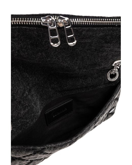 Zadig & Voltaire Black Quilted Chain-Strap Crossbody Bag