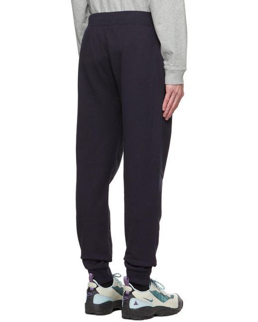 C P Company Blue Lens-Detail Cargo Sweatpants for men