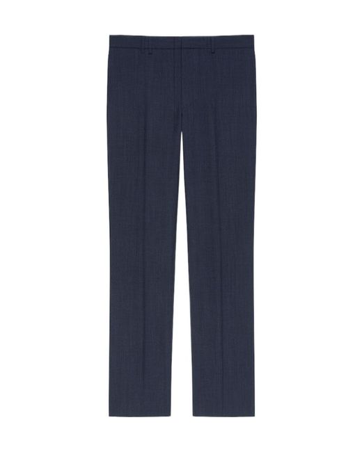 Givenchy Blue Straight Leg Tailored Trousers for men