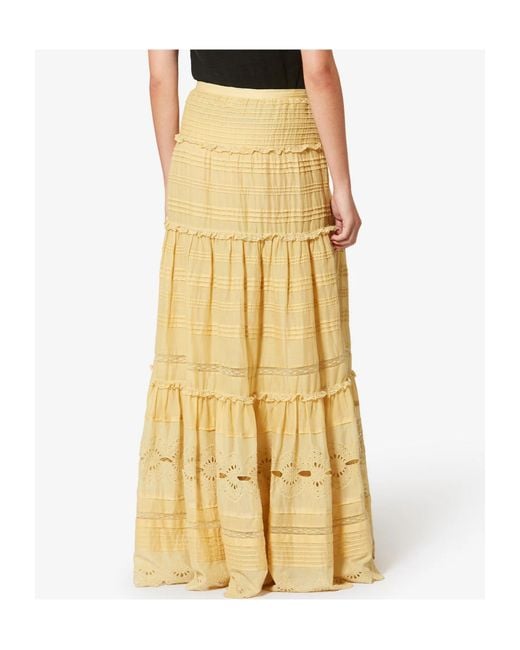 Isabel Marant Metallic Isabel Marant Étoile Paoline Floral Lace Maxi Skirt
