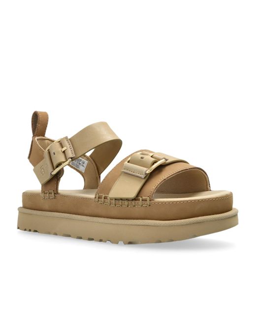 Ugg Metallic Goldenstar Buckle-Strap Sandals