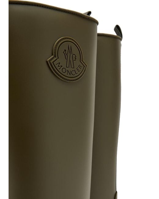 Moncler Green Kickstream High Rubber Wellington Boots