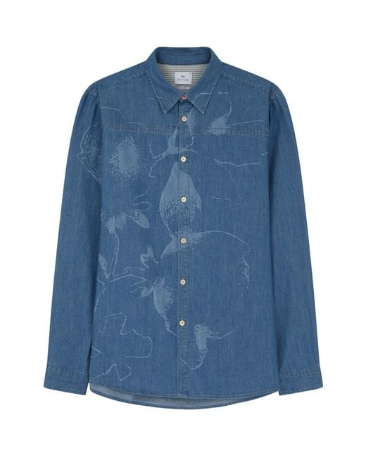 Paul Smith Blue Long Sleeve Shirt for men