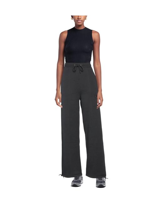 Ganni Black Simple Solid Color Trousers
