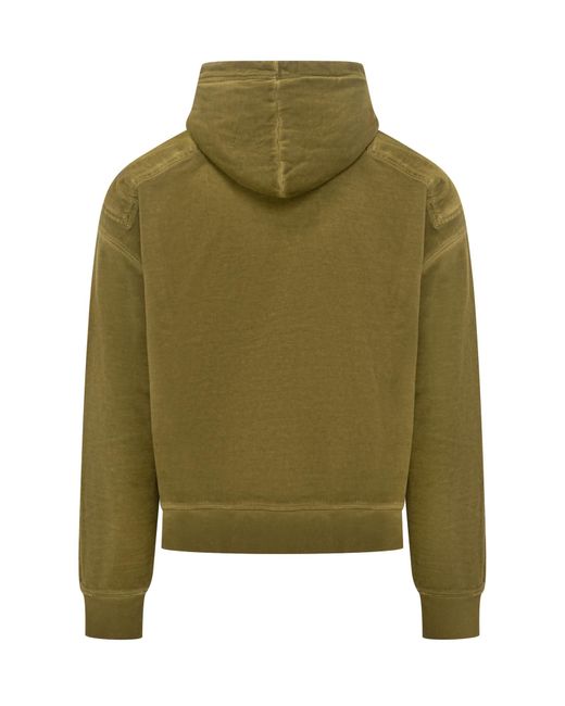 DSquared² Green Hooded Sweatshirt for men