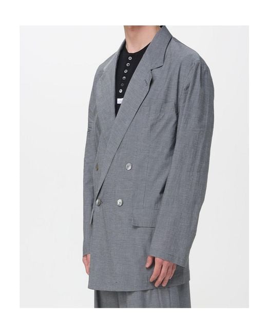 Magliano Gray Double-Breasted Jacket for men
