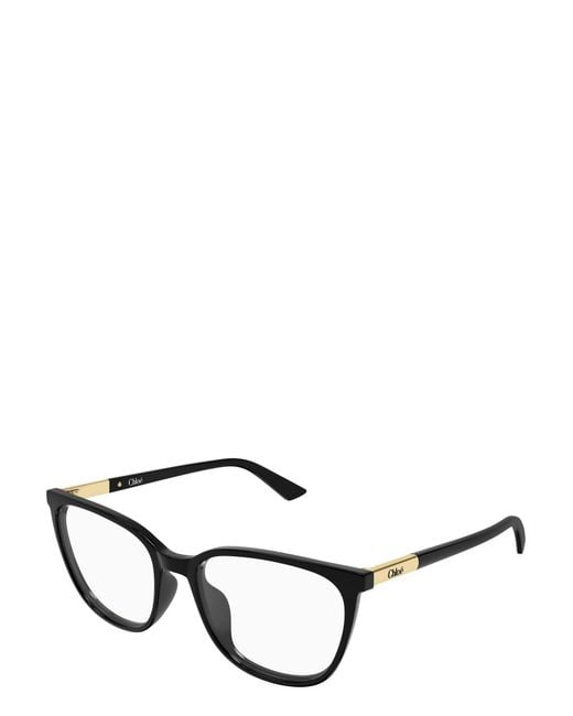 Chloé White Chloé Eyewear Square Frame Glasses
