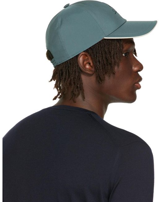 Loro Piana Blue Logo Logo Embroidered Baseball Cap for men