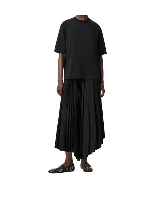 AllSaints Black Jax 2-In-1 Tee Dress