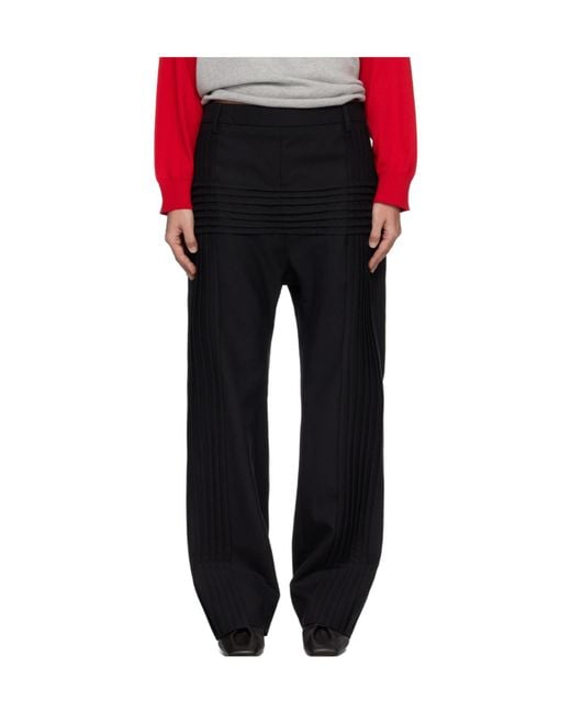 STEFAN COOKE Black Pillar Casual Pants
