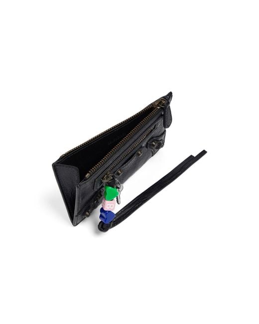 Balenciaga Black Le City Long Coin And Card Holder