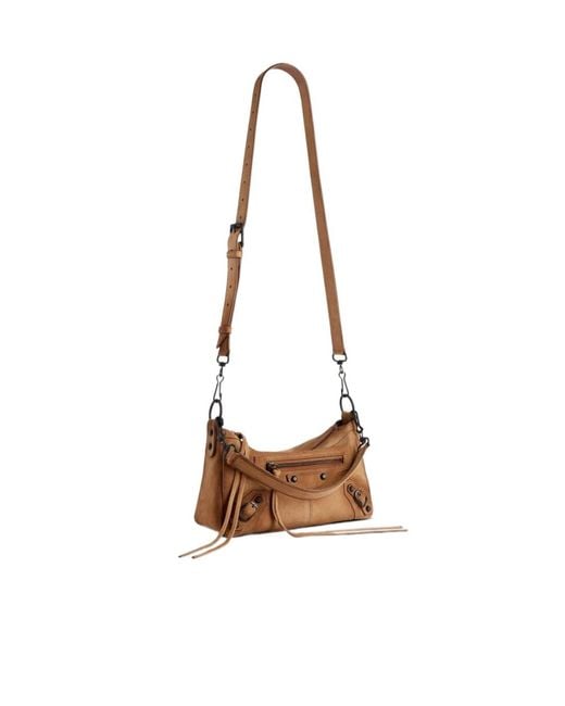 Balenciaga Brown Le City Moto Mini Bag
