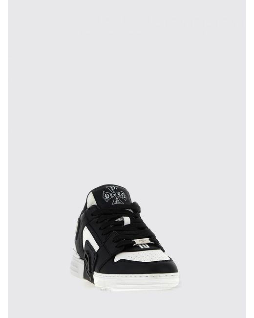Philipp Plein Black Phantom Kicks Low-Top Sneakers