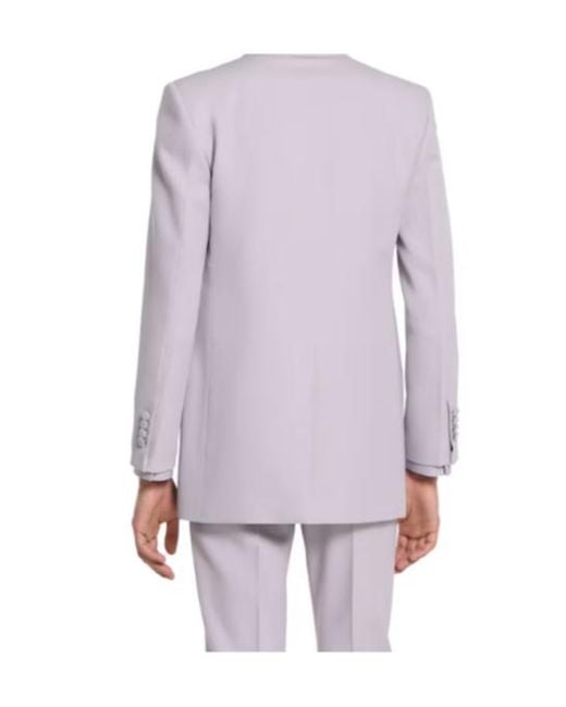 Gucci Purple Double-Breasted Gabardine Jacket for men