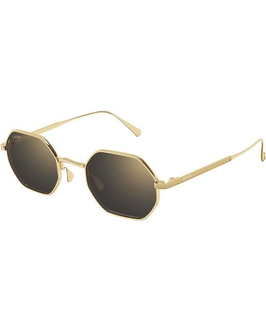 Cartier Multicolor Geometric Frame Sunglasses for men