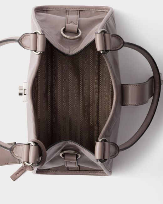 Prada Brown Small Leather Tote Bag