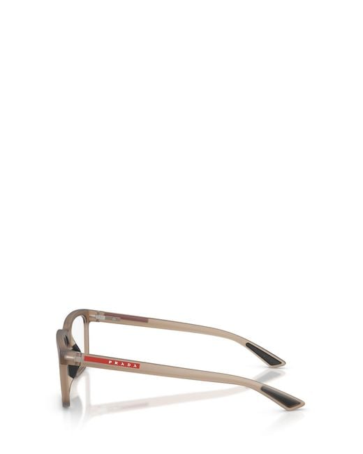 Prada Linea Rossa White Prada Eyewear Linea Rossa Rectangle Frame Glasses for men
