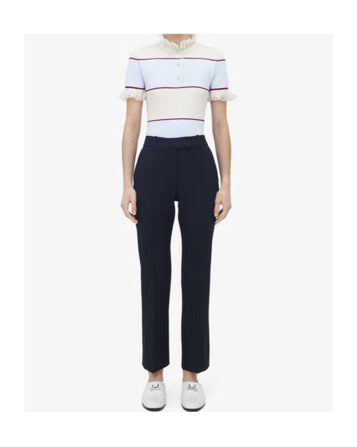 McQueen Blue Tailored Trousers
