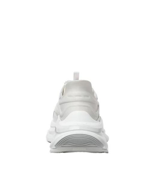 Fendi White F-Light Lace-Up Sneakers