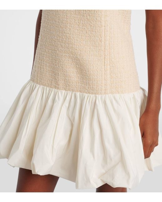 Patou White Tweed Mini Dress