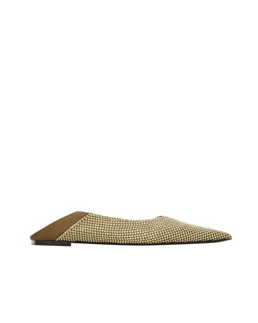 Saint Laurent Multicolor Nour Pointed Toe Slippers