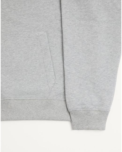 Valentino Gray Logo-Embroidered Drawstring Hoodie for men