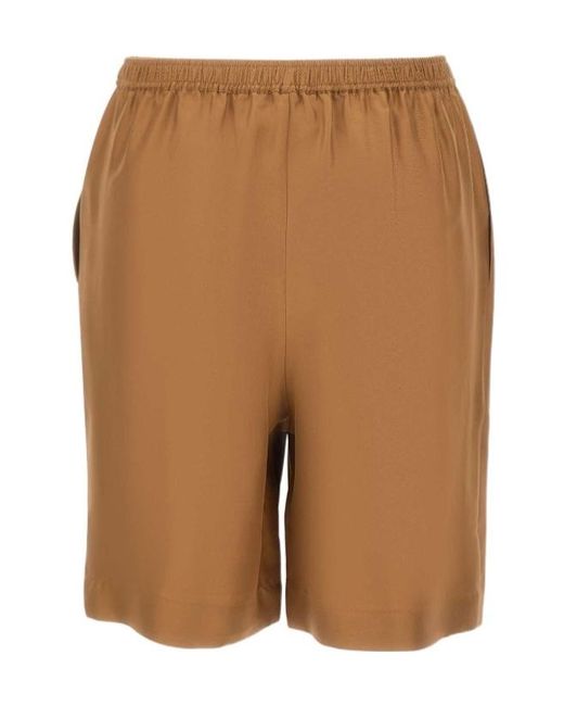 Loulou de Saison Brown Zinia Lds Twill Bermuda Shorts
