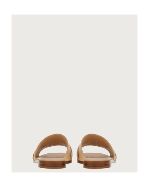 Ferragamo White Logo Flip-Flops