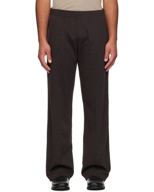 Our Legacy Black Pinstripe-Pattern Trousers for men