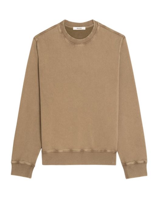 Zadig & Voltaire Natural Aime Crew-Neck Sweatshirt for men