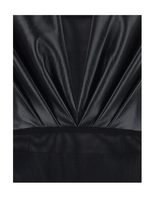 ANDAMANE Blue V-Neck Bodysuit