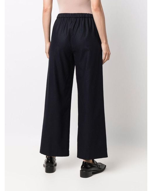 Aspesi Blue Casual Trousers With An Elastic Waistband