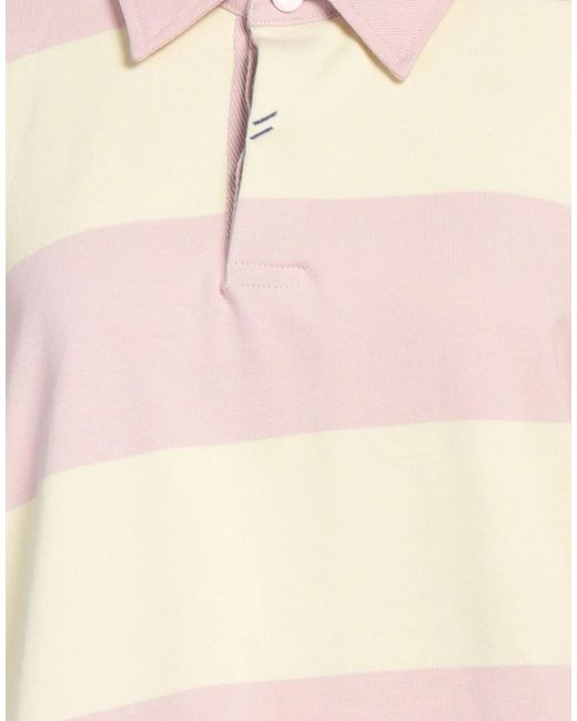 Burberry Pink Striped Short-Sleeve Polo Shirt