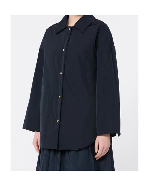 Max Mara Blue Double-Sided Cotton Clothing