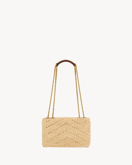 Saint Laurent Metallic Loulou Logo Plaque Small Shoulder Bag