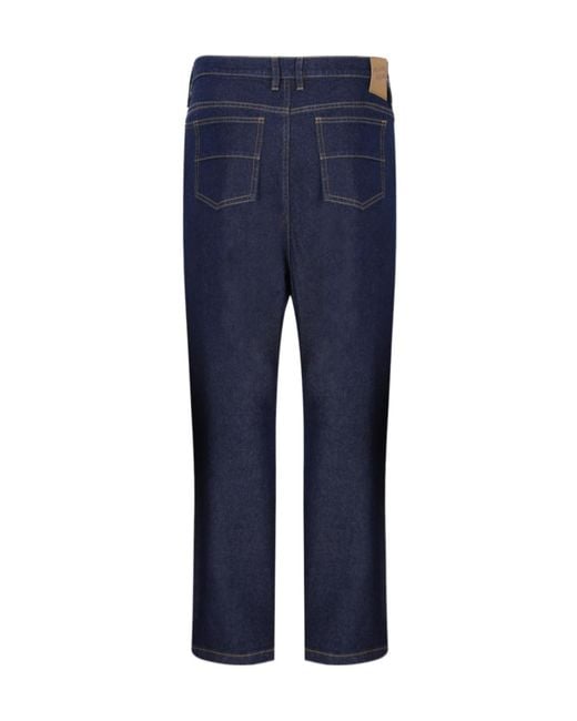 Maison Kitsuné Blue Maison Kitsuné Straight Jeans for men