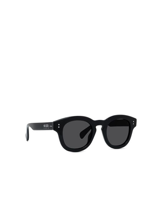 KENZO Black Round-Frame Tinted Sunglasses for men