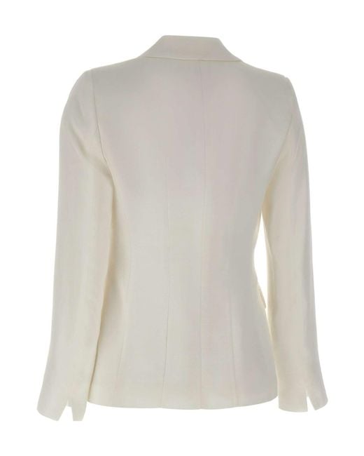 Marella Gray Charme Double-Breasted Blazer