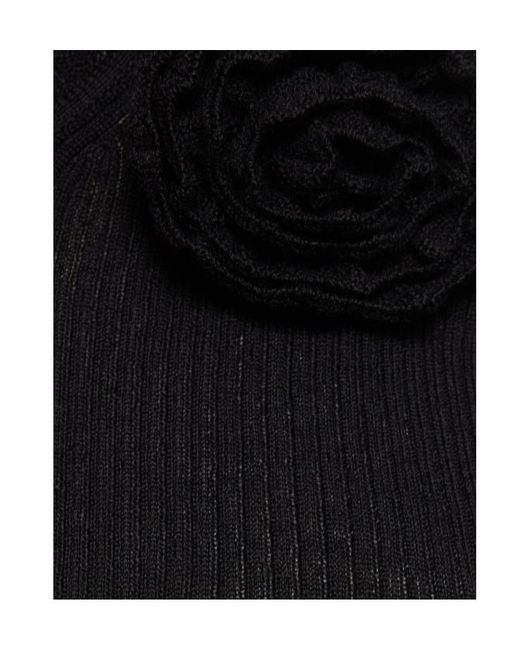 Blumarine Black Rib Knitted Vest