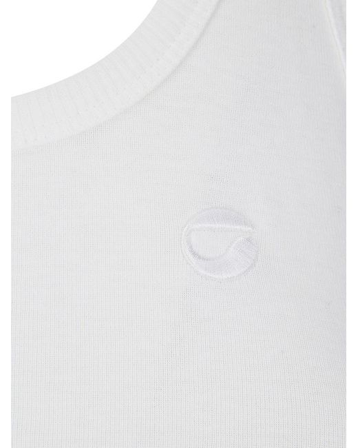 Coperni White Cut-Out Spiral Top