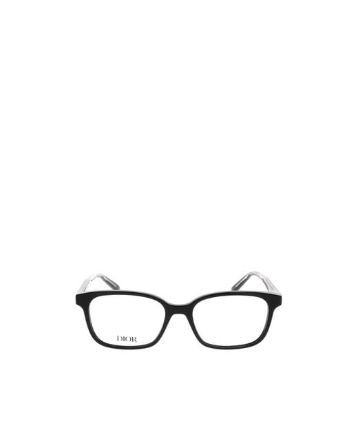 Dior White Eyewear Botanicao Rectangle Frame Glasses for men