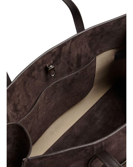 Totême Black Suede Lounge Tote Bag