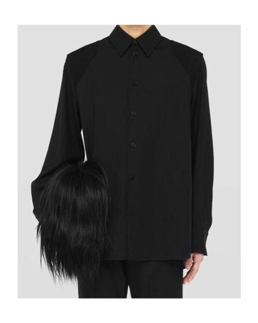 Jil Sander Black Long-Sleeved Lightweight Shirt for men