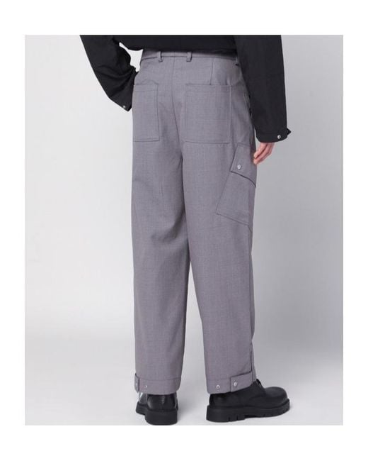 OAMC Gray Peacemaker Blend Trousers for men