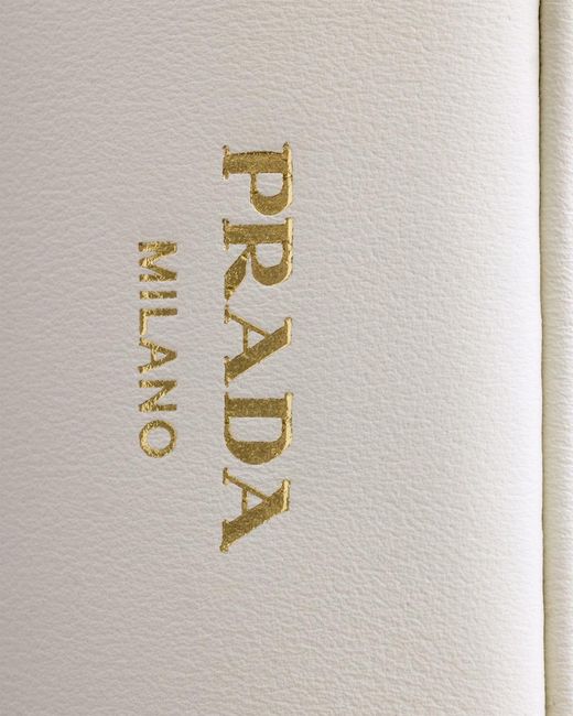 Prada Natural Medium Leather Top-Handle Bag