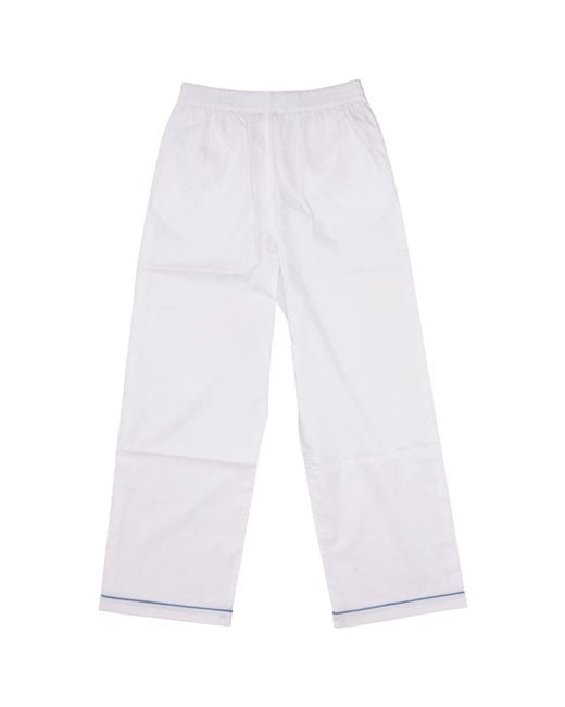 Lela Rose White Cotton Trousers